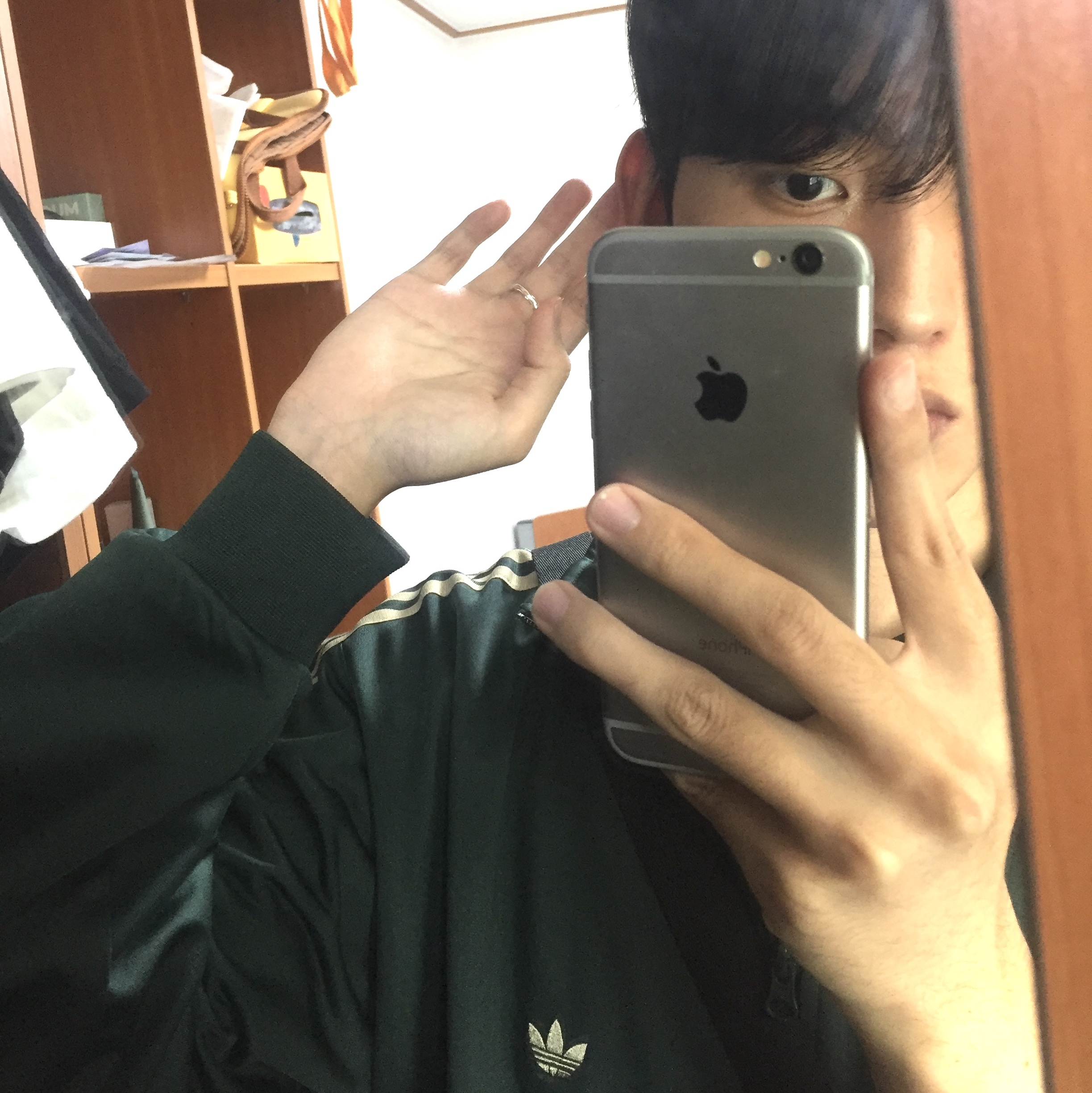 Adidas Originals Beckenbauer Track Jacket Shadow Green - KR Sizing 착용 스타일 - 2