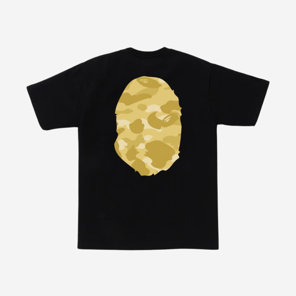 BAPE Color Camo Big Ape Head T-Shirt Black Yellow 상세 이미지 2