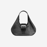 Project G/R Mega Buckle Hobo Bag Black