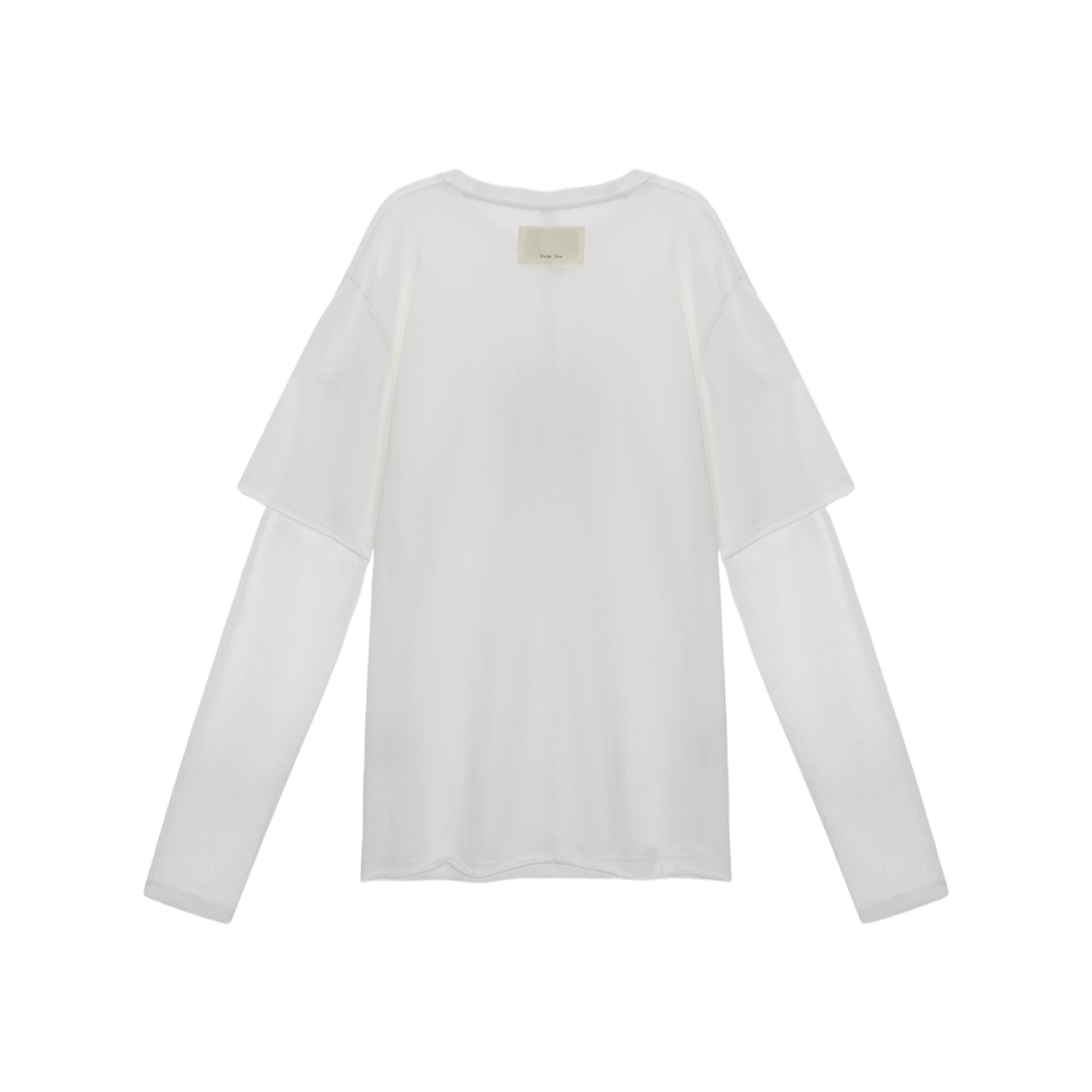 Matin Kim Layered Long Sleeve Top White 상세 이미지 2