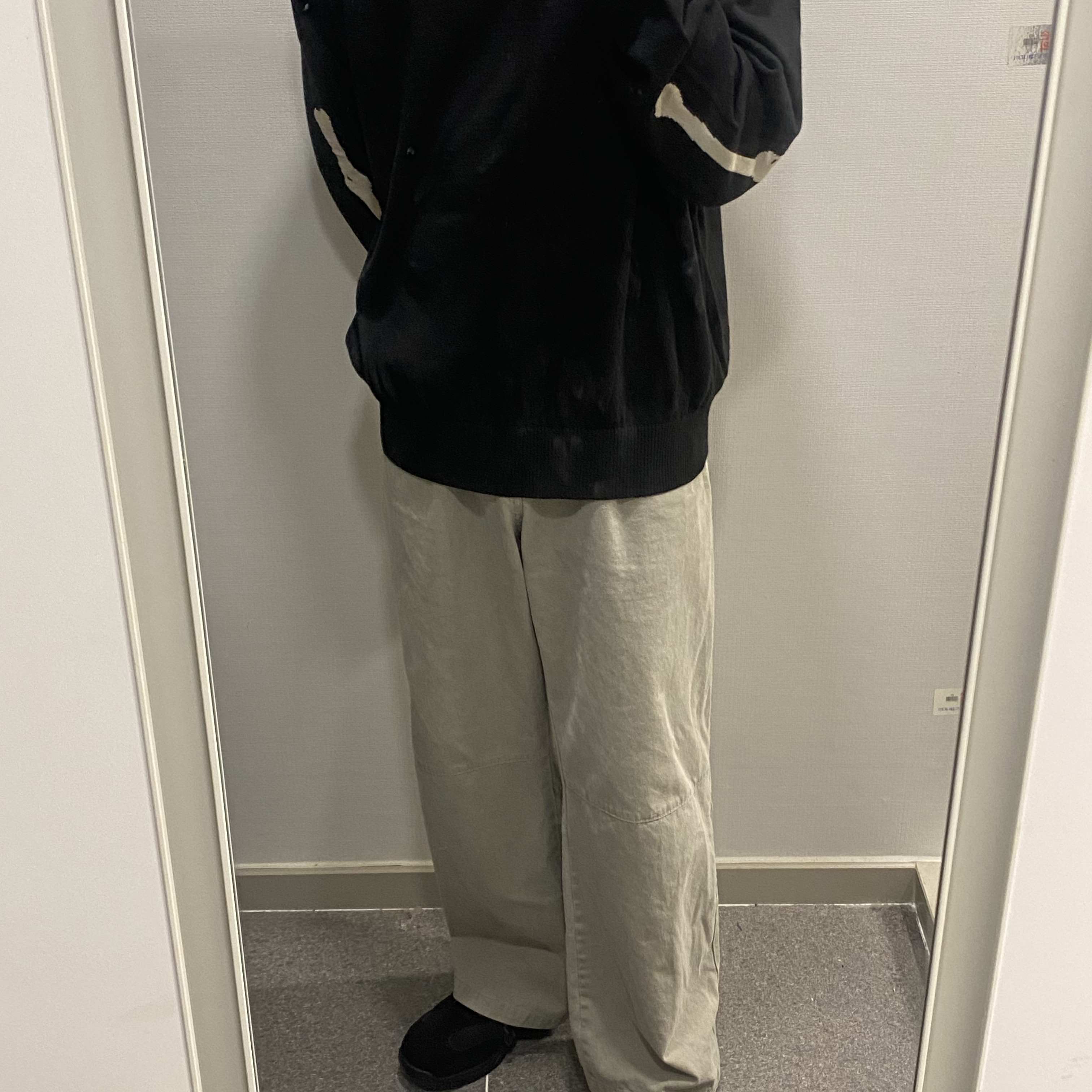 Polyteru Human Index Index Track Pants Black/White, Polyteru Human Index Human Regular 1/2 T-Shirt Dyed Blue 착용 스타일 - 1