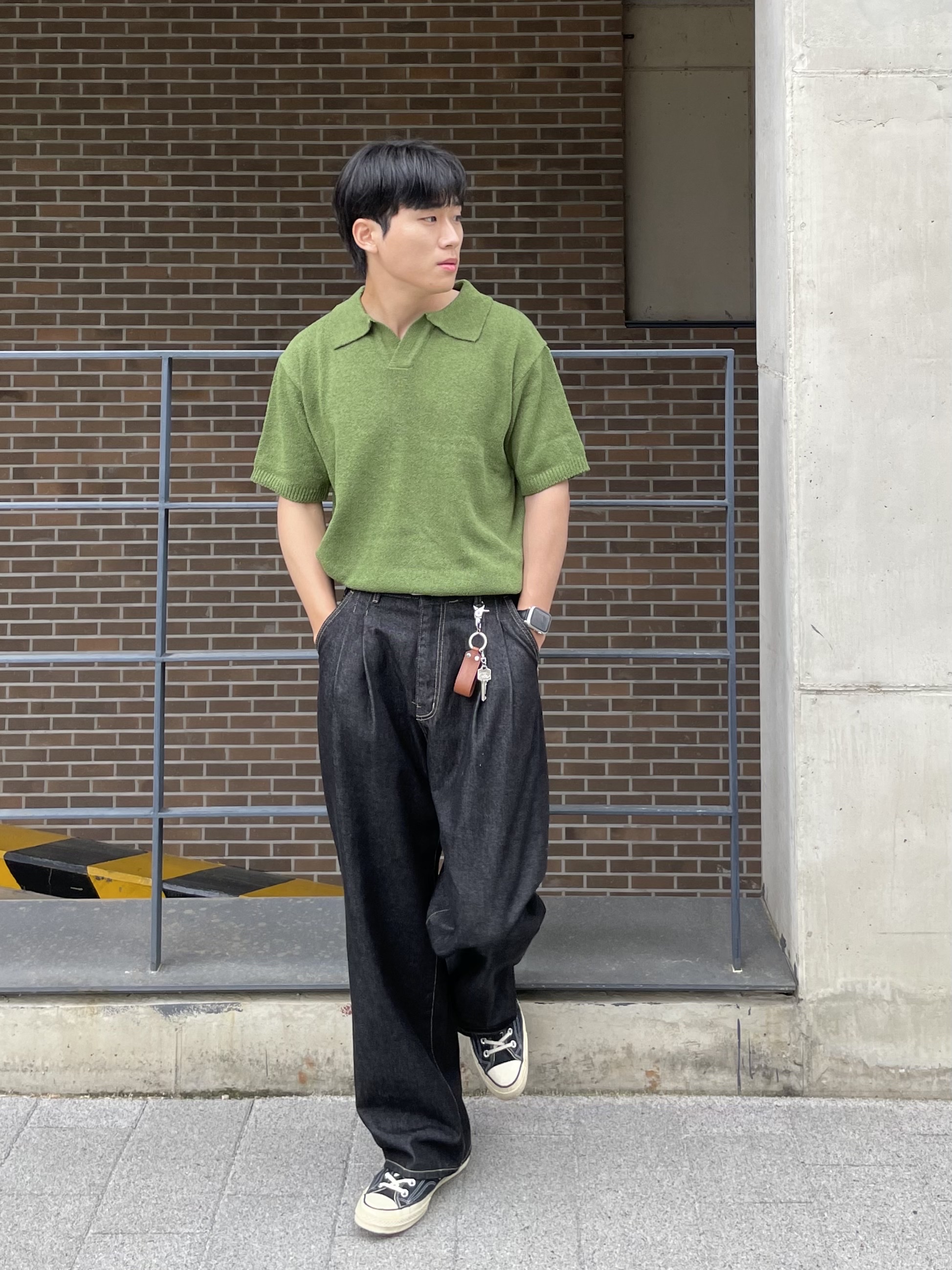 Converse Chuck 70 Hi Black 착용 스타일 - 3