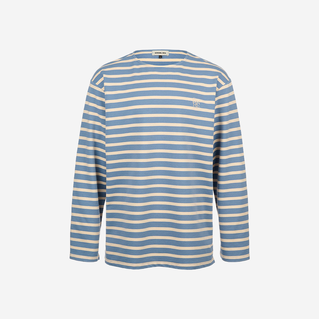 SBD1U01007BL General Idea Unisex Classic Stripe Boarder T-Shirts Blue - 대표 이미지 #1