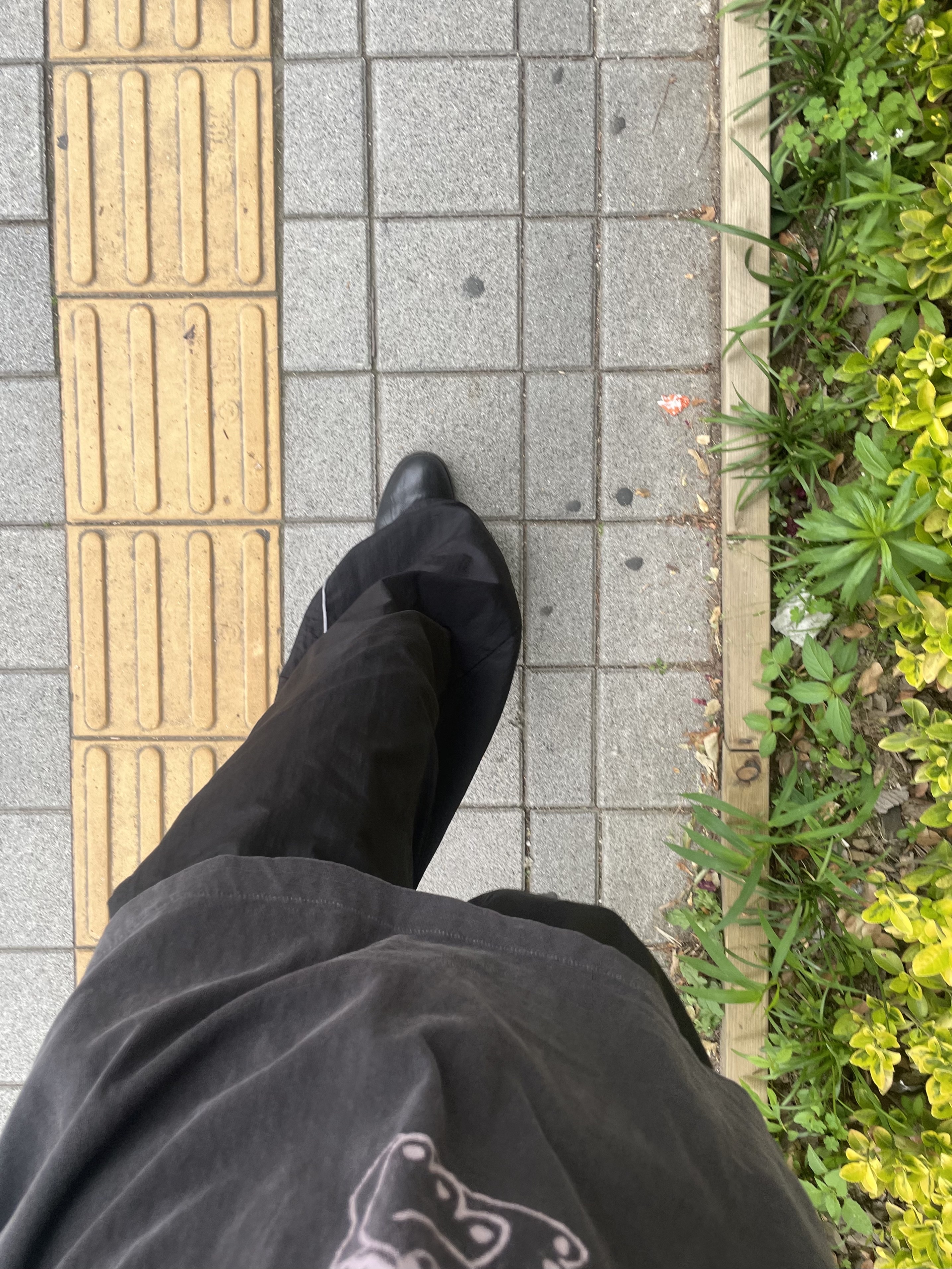 Polyteru Human Index Index Track Pants Black/White 착용 스타일 - 4