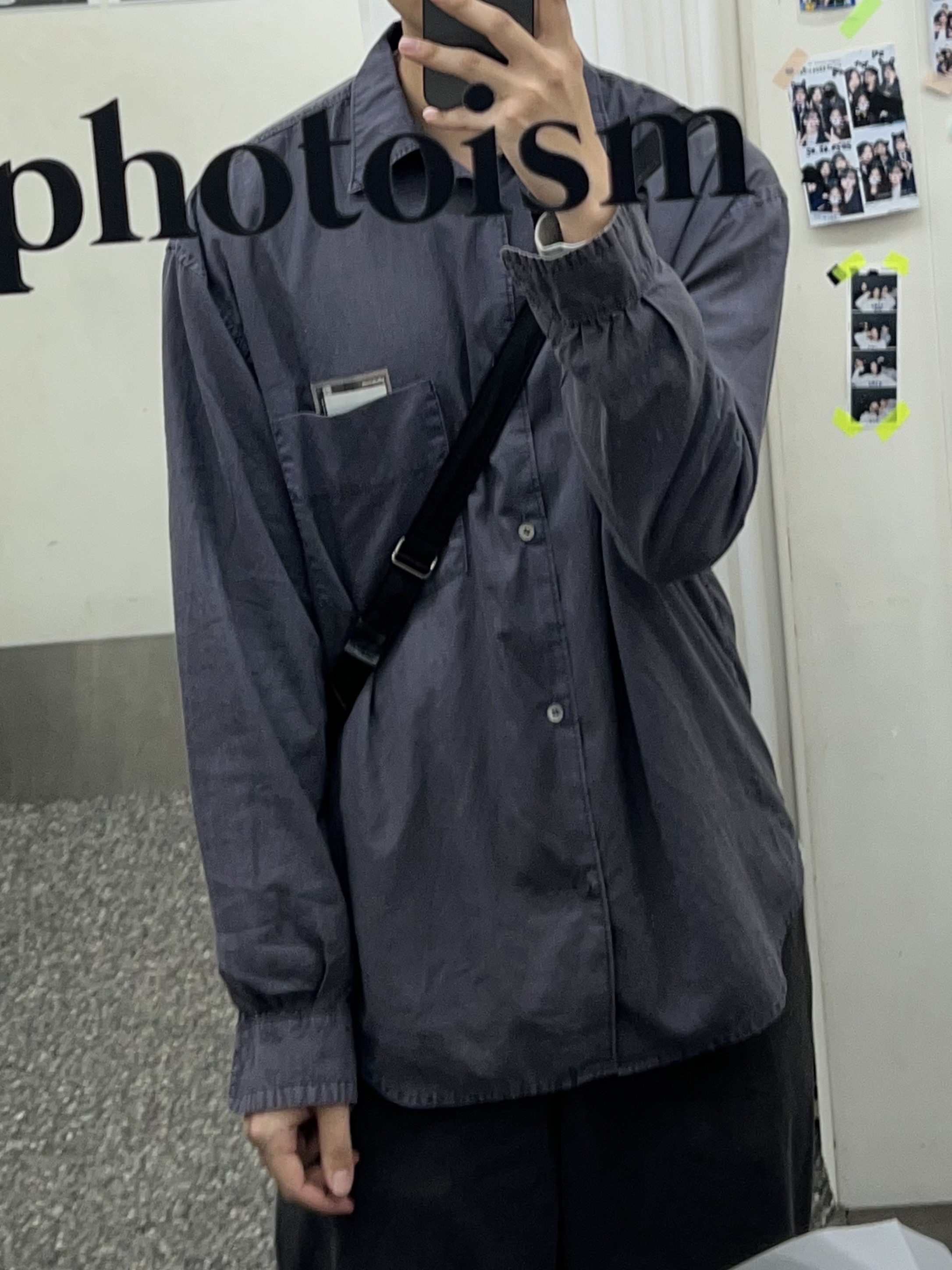 Polyteru 1/2 Graphic T-Shirt 'A Few Good Men' Washed Black, Polyteru 1011 Fatigue Sweatpants 1.2v Bleached Black 착용 스타일 - 2