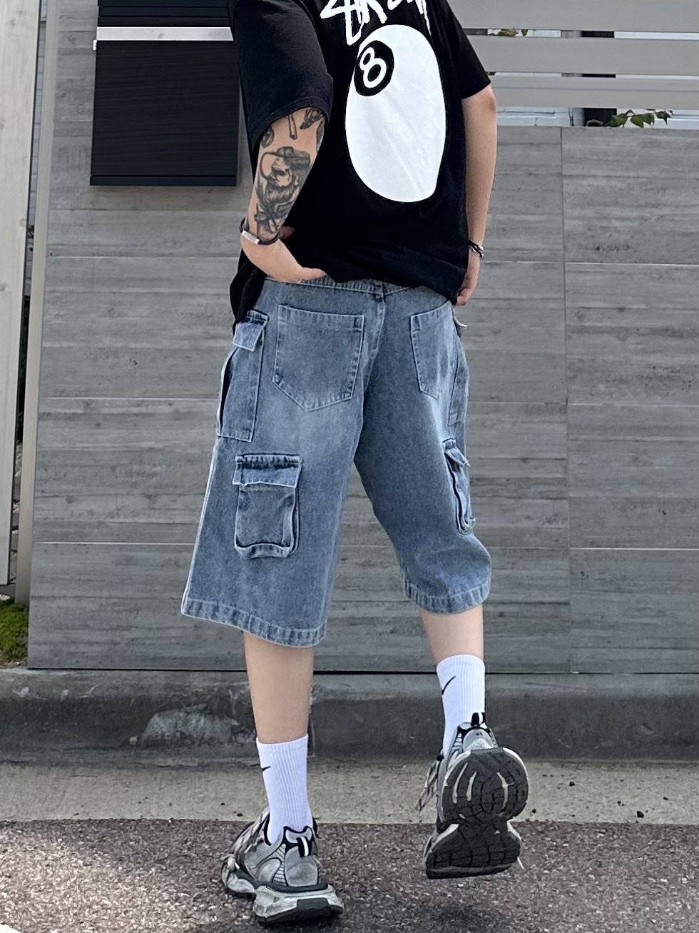 Stussy 8 Ball Pigment Dyed T-Shirt Black, Balenciaga 3XL Sneakers Grey White Red 착용 스타일 - 2