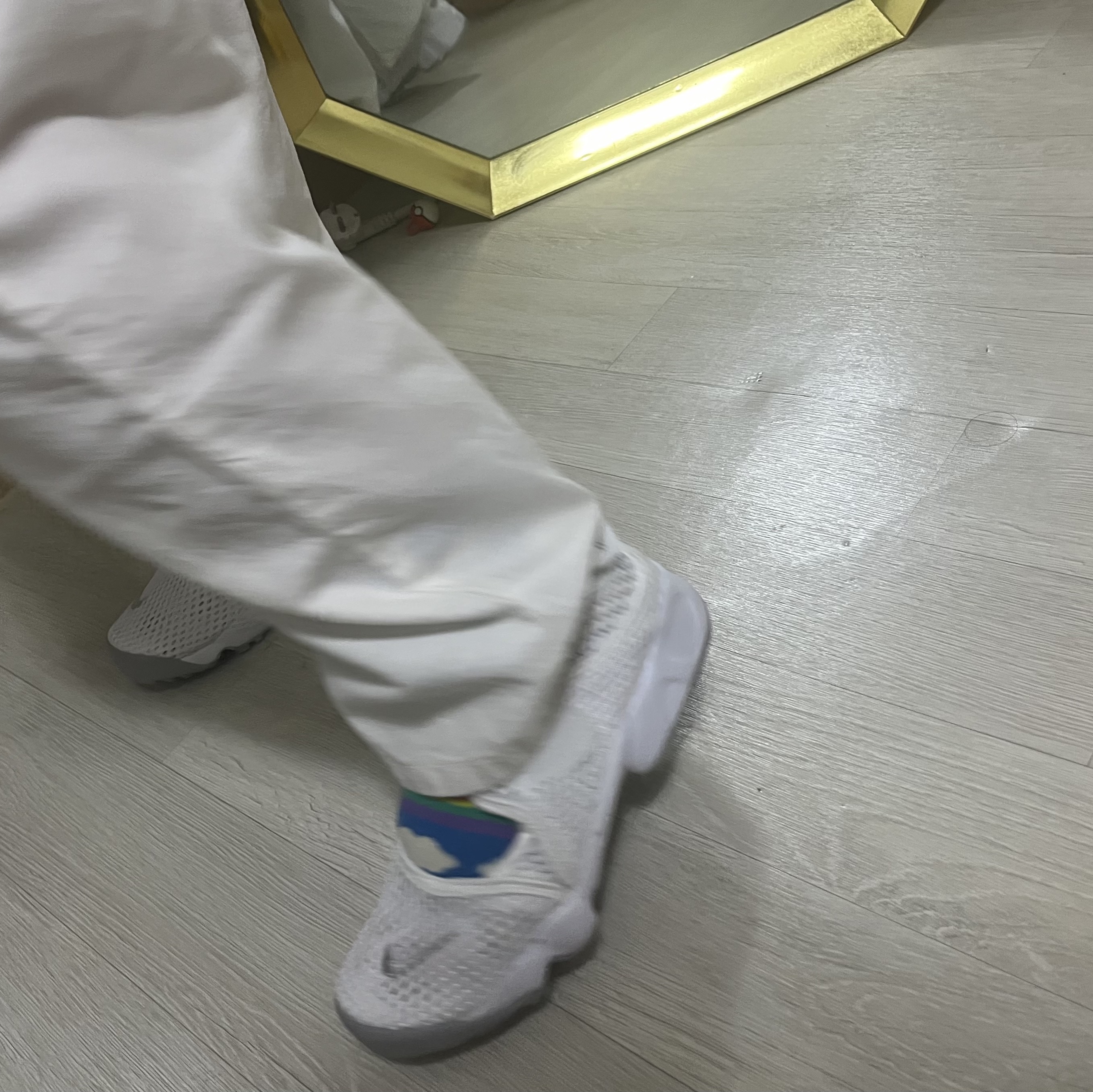 (GS/PS) Nike Air Rift White Wolf Grey 착용 스타일 - 8