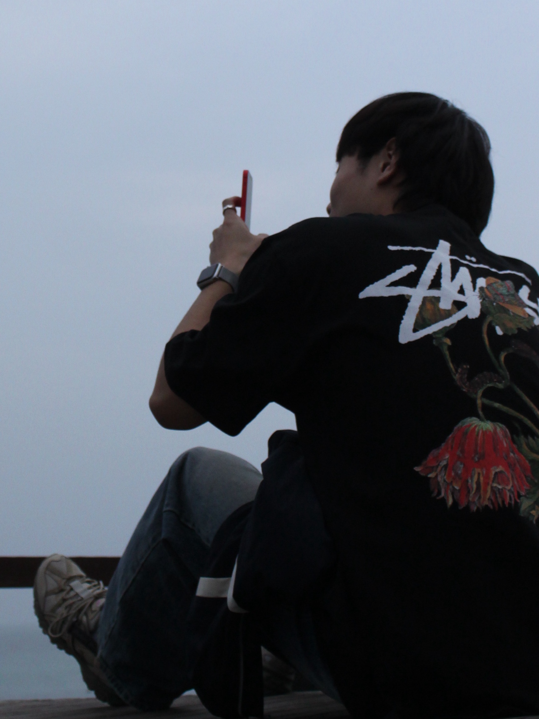 Stussy Withered Flower T-Shirt Black, Asics Gel-Sonoma 15-50 Feather Grey Wood Crepe 착용 스타일 - 1