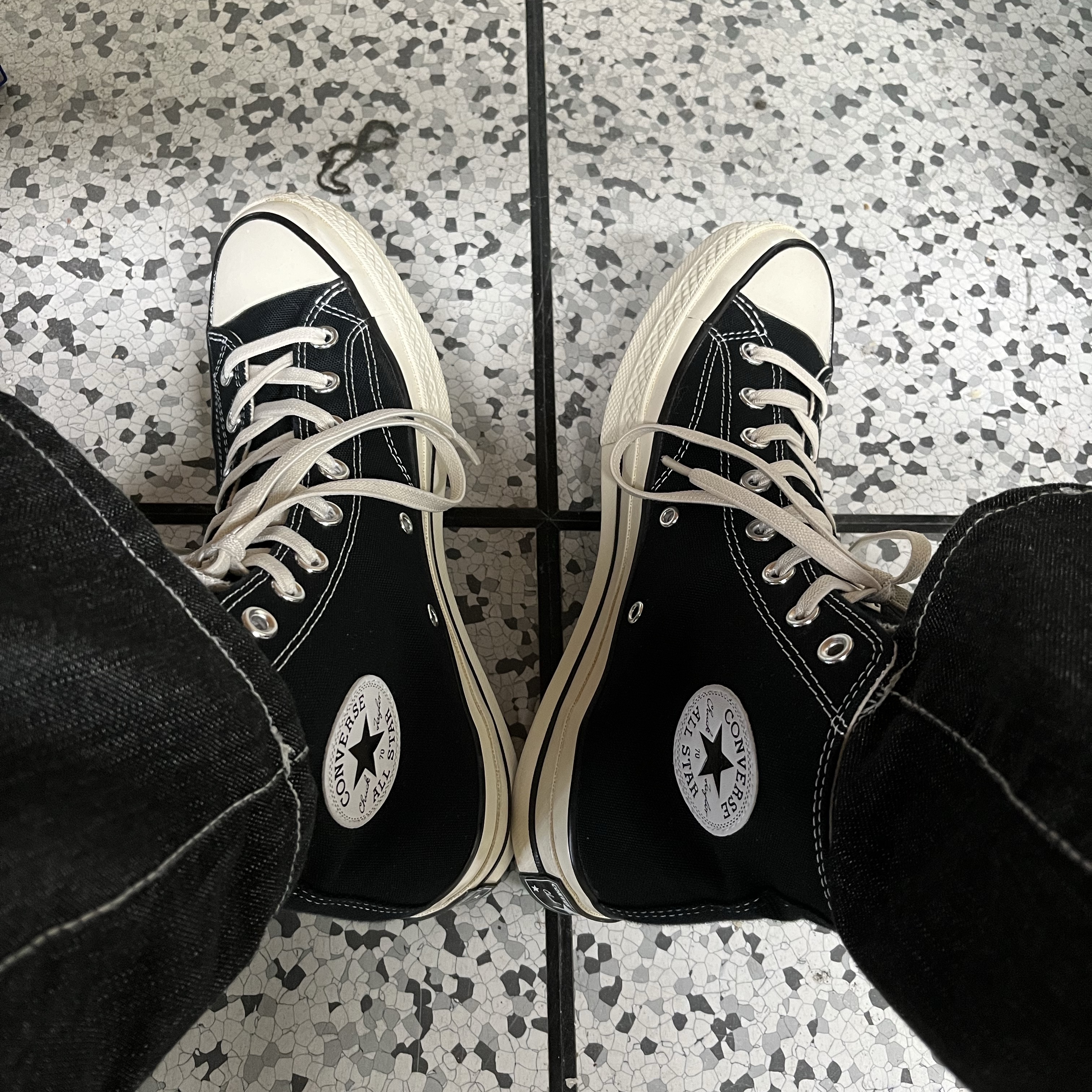 Converse Chuck 70 Hi Black 착용 스타일
