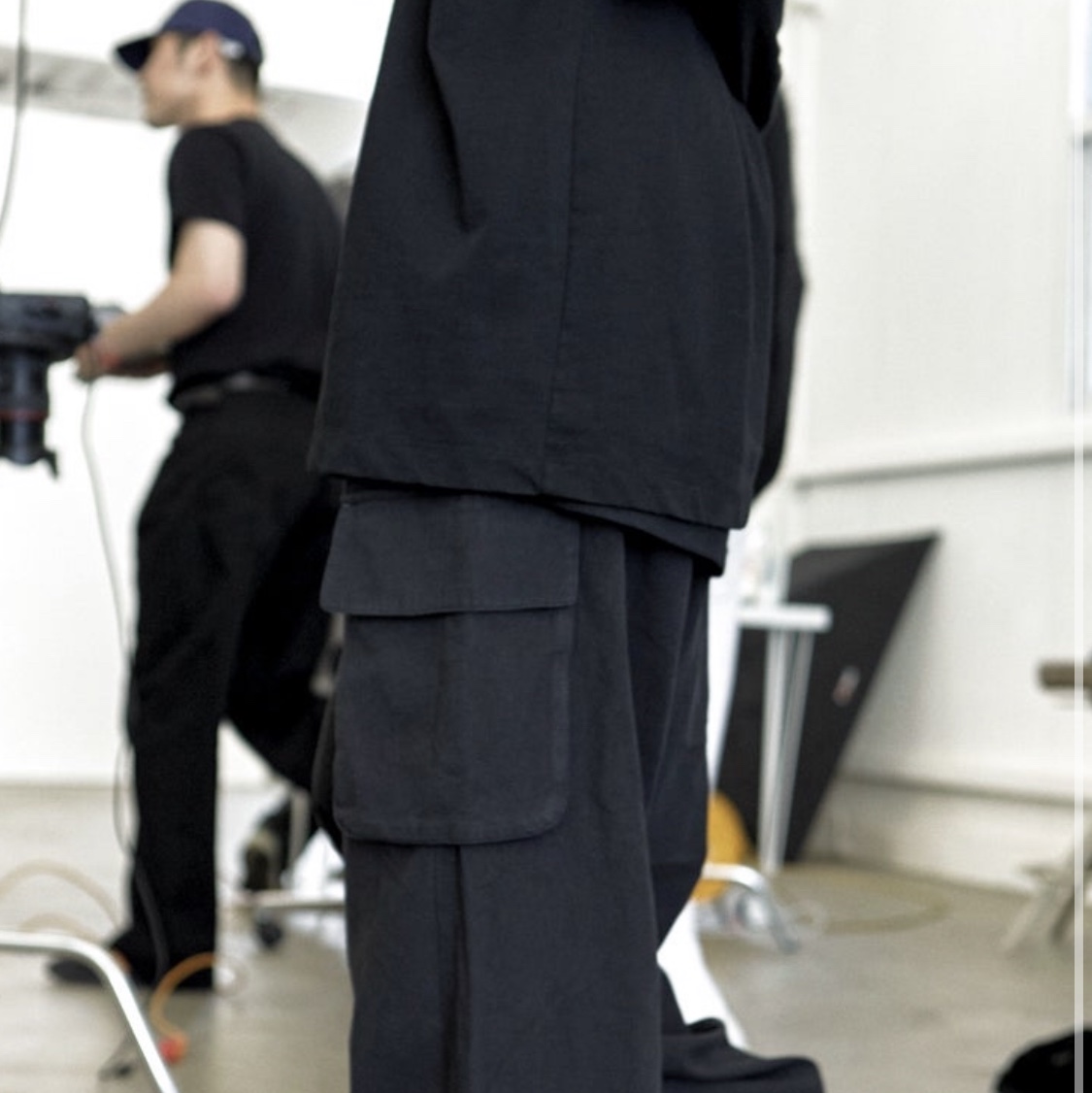 Polyteru Human Index Human Regular 1/2 T-Shirt Dyed Blue, Polyteru 1011 Fatigue Sweatpants 1.2v Bleached Black 착용 스타일 - 2