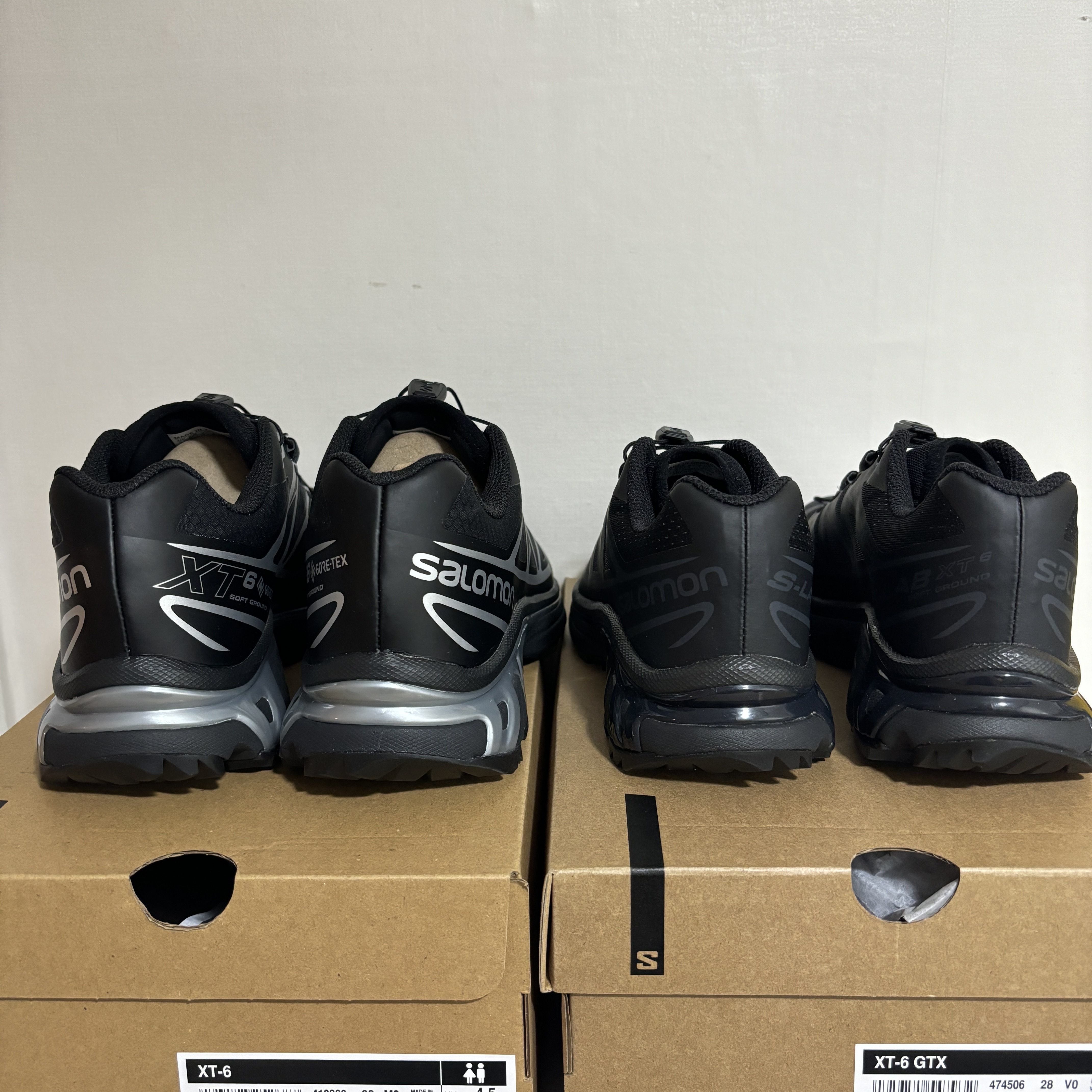 Salomon XT-6 GTX Black Silver, Salomon XT-6 ADV Black 착용 스타일 - 4