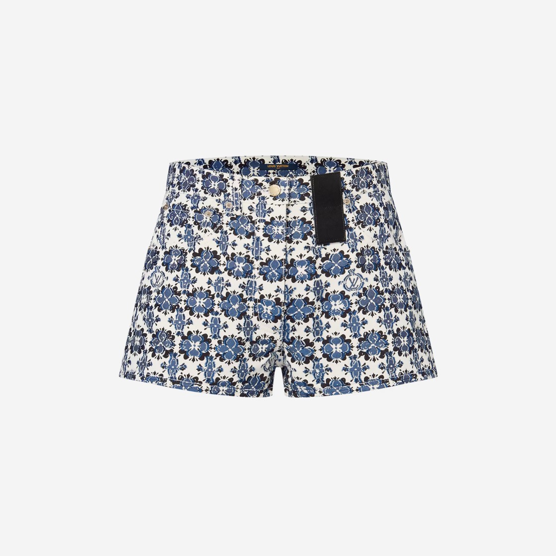 (W) Louis Vuitton Monogram Flower Mosaic Mini Shorts Ocean 상세 이미지 1