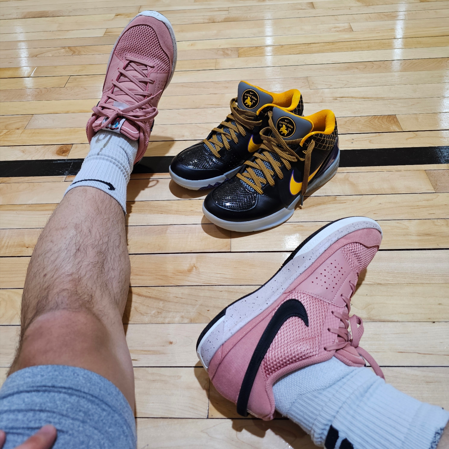 Nike Ja 1 EP Bite, Nike Kobe 4 Protro Carpe Diem 착용 스타일