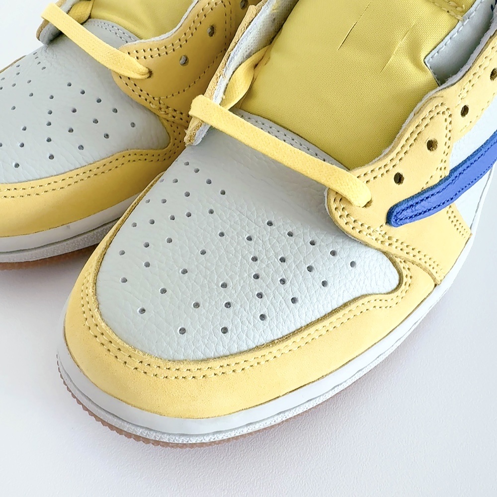(W) Jordan 1 x Travis Scott Retro Low OG SP Canary 착용 스타일 - 3