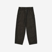 Karactor Indian Double Knee Denim Pants Yellow black