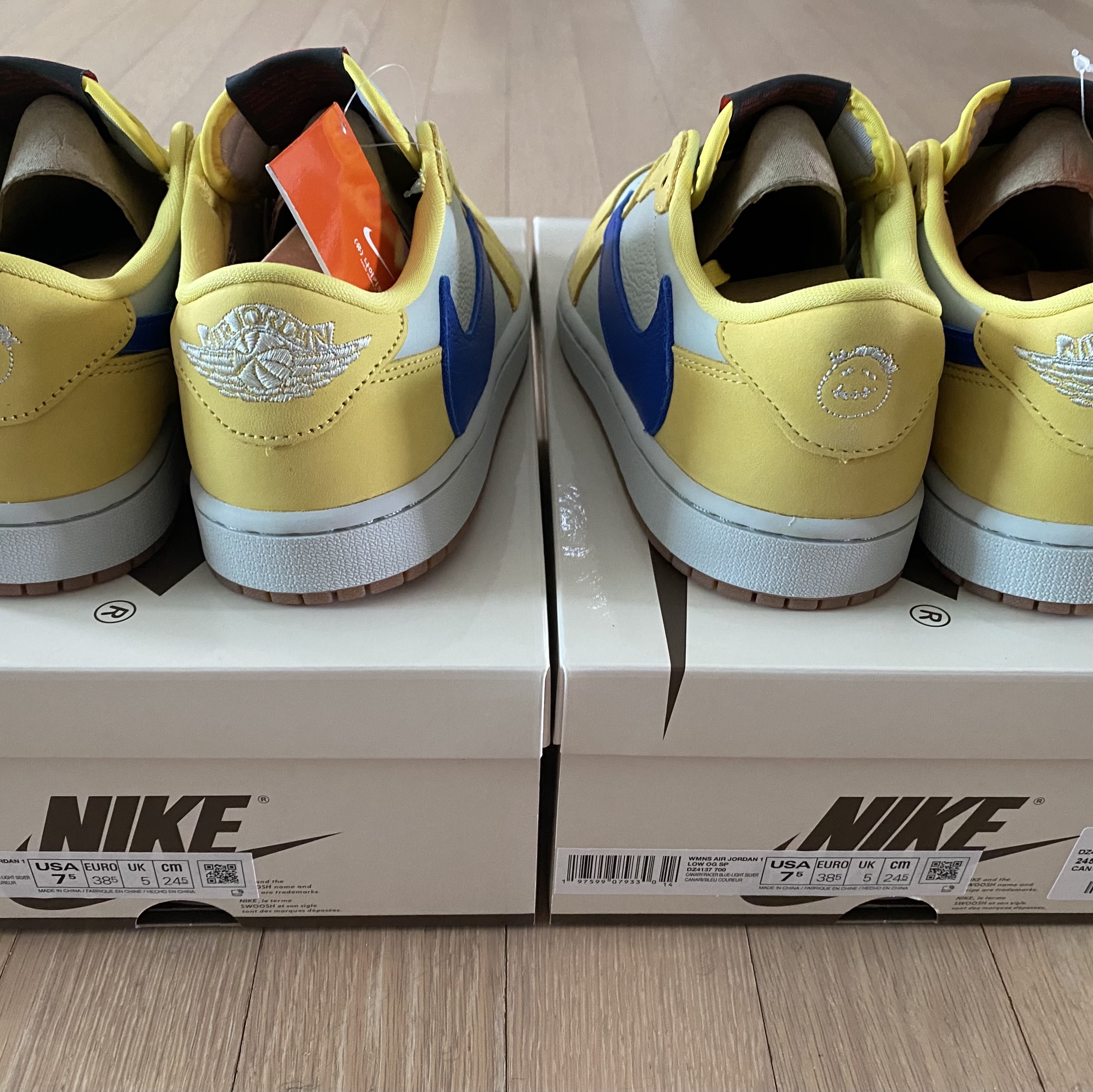 (W) Jordan 1 x Travis Scott Retro Low OG SP Canary 착용 스타일 - 5