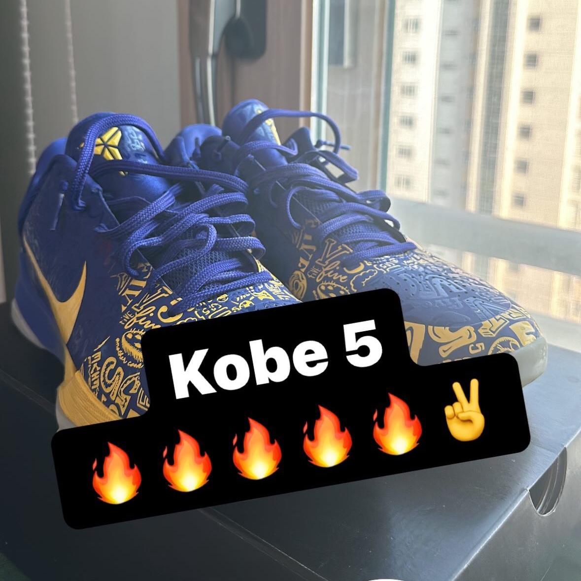 Nike Kobe 5 Protro 5 Rings 착용 스타일