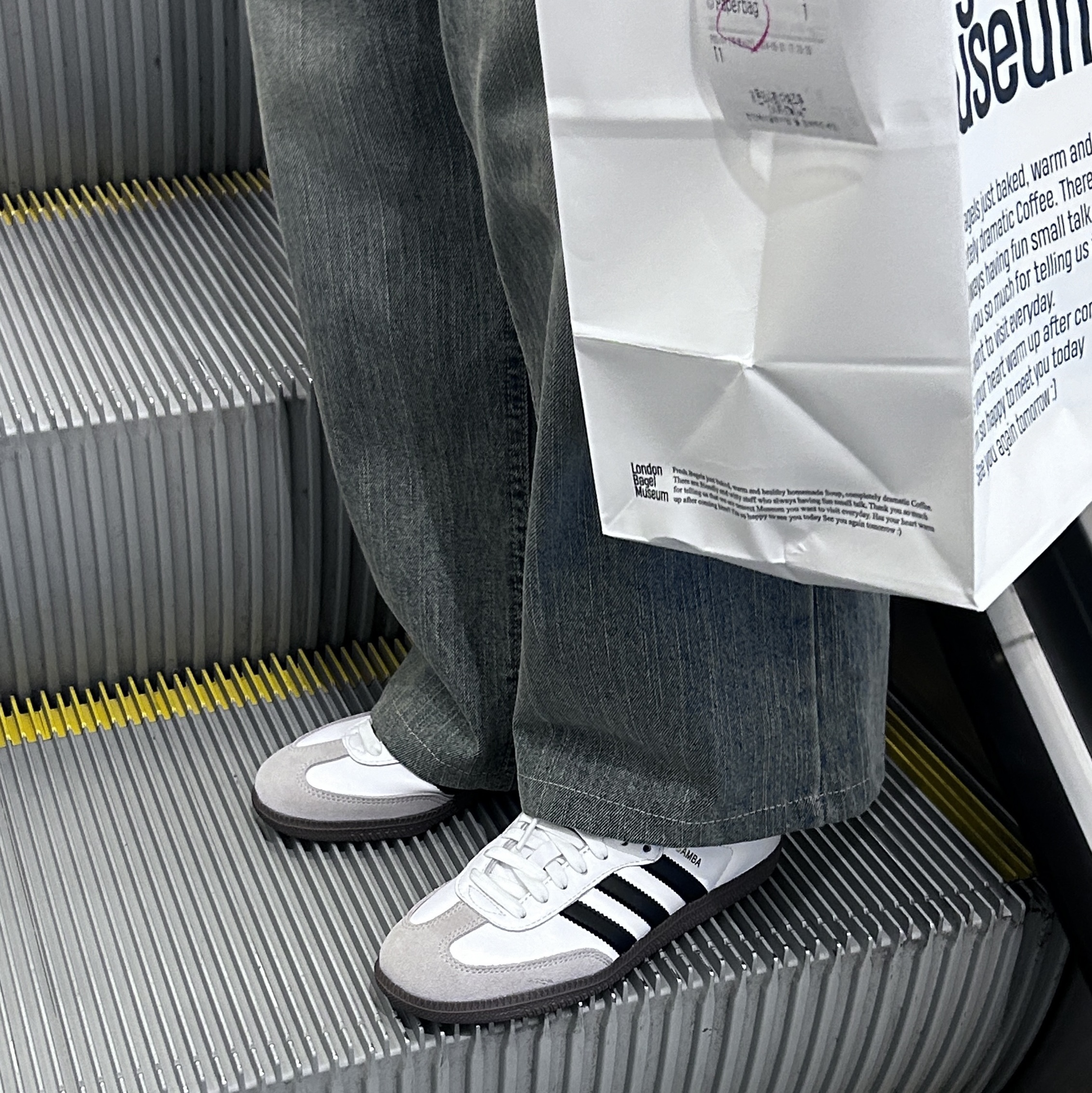 Adidas Samba OG Cloud White 착용 스타일