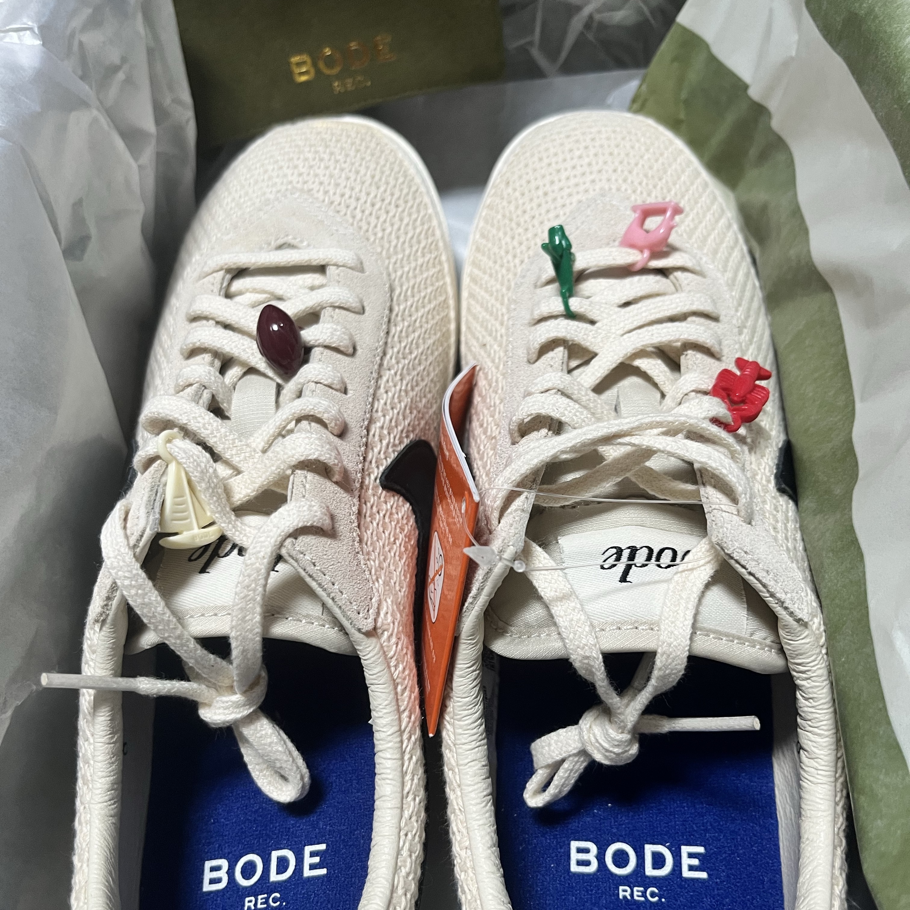 Nike x Bode Astrograbber SP Light Cream and Black 착용 스타일