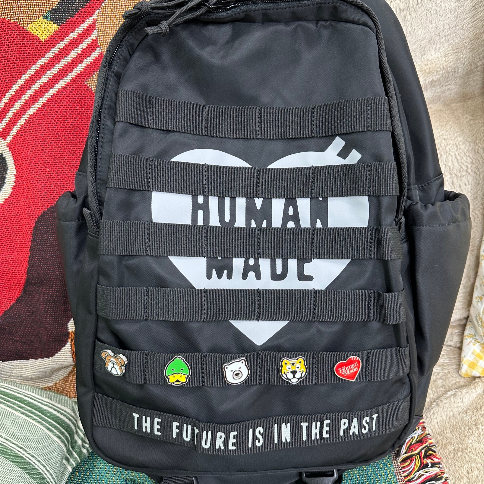 Human Made Military Backpack Black 착용 스타일