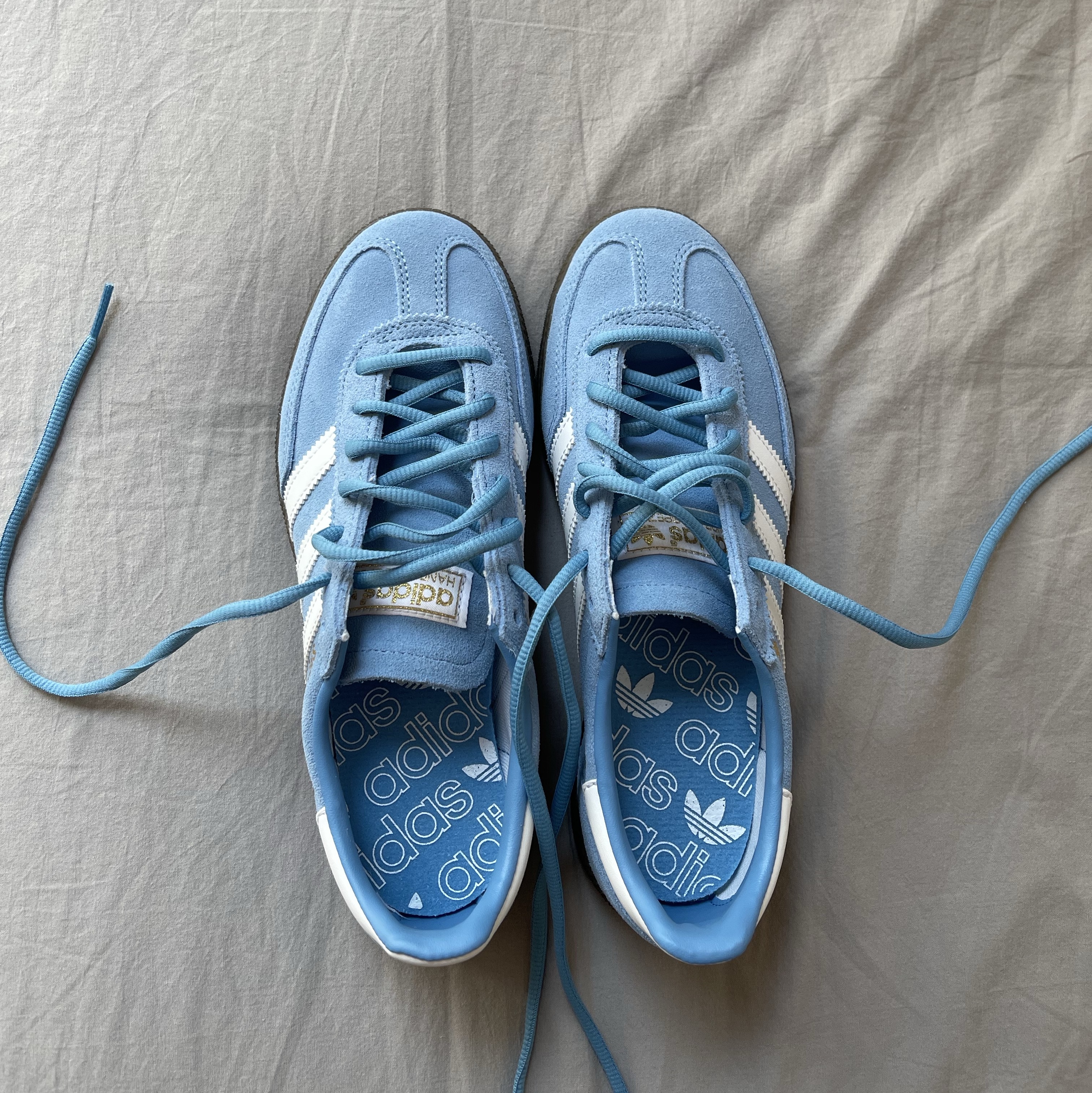 Adidas Spezial Handball Light Blue 착용 스타일 - 1