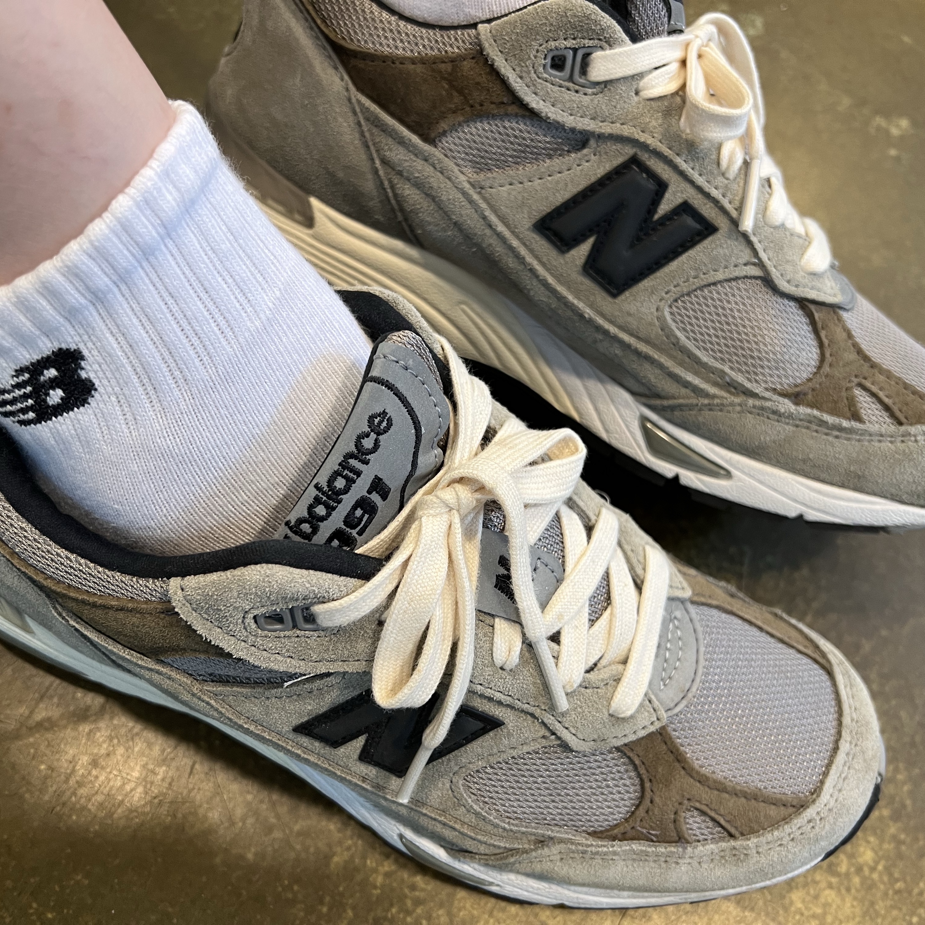 New Balance x JJJJound 991 Made in UK Grey 착용 스타일