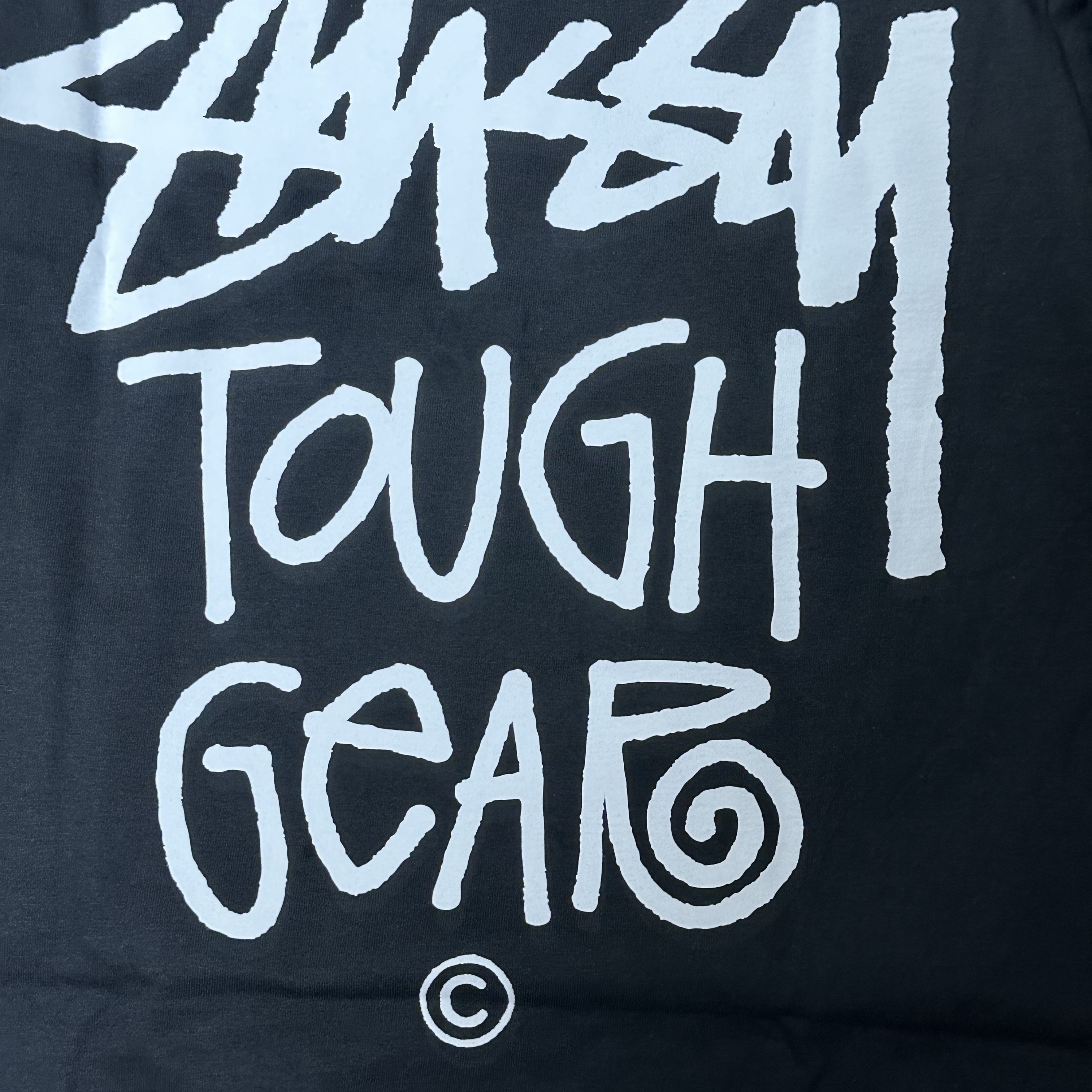 Stussy Tough Gear T-Shirt Black 착용 스타일