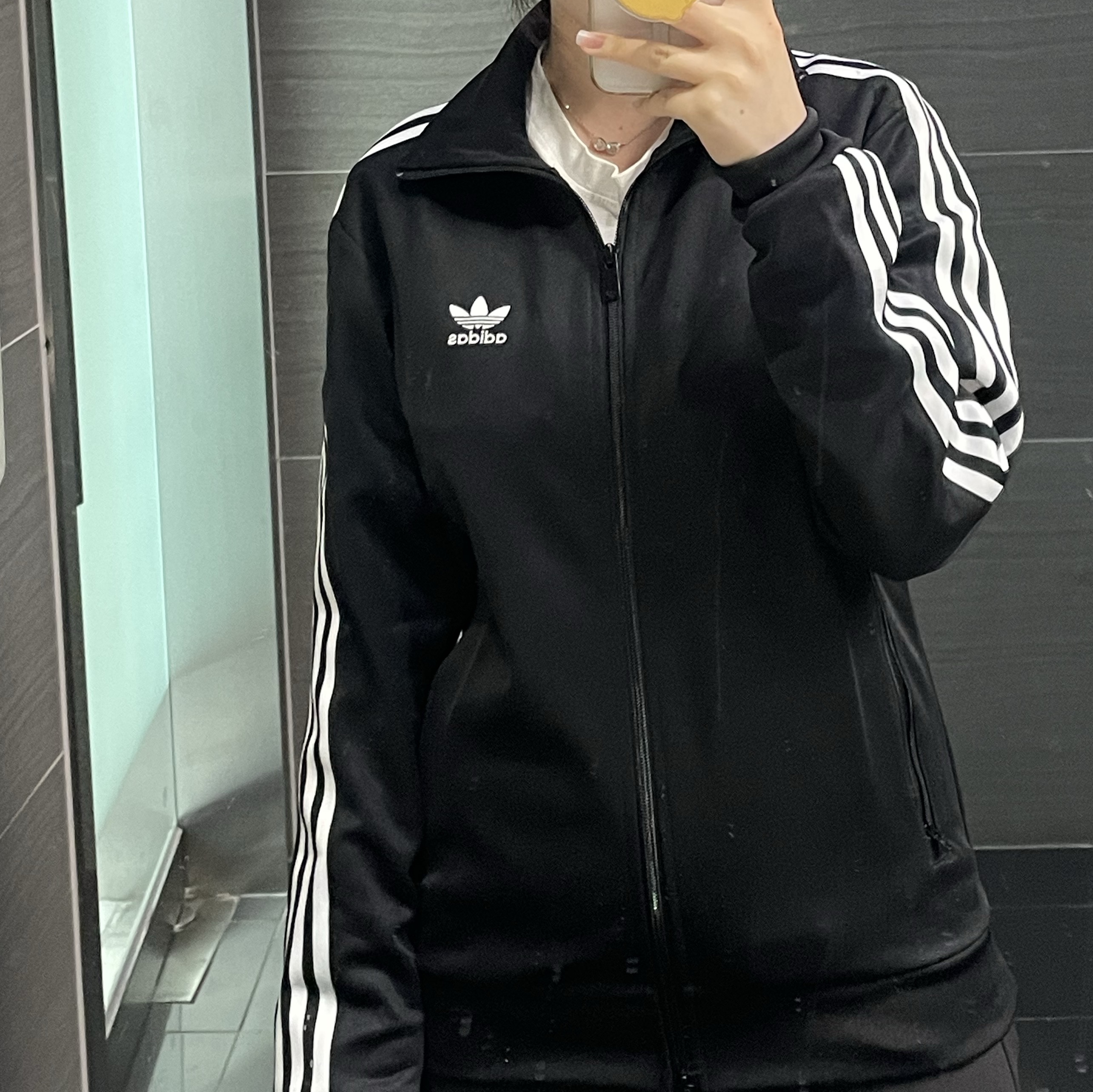 Adidas Adicolor Classic Beckenbauer Track Top Black - KR Sizing 착용 스타일