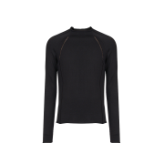 Cost per Kilo Raglan Sleeves Scarn Knit Black