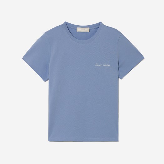 던스트 에센셜 로고 티셔츠 블루