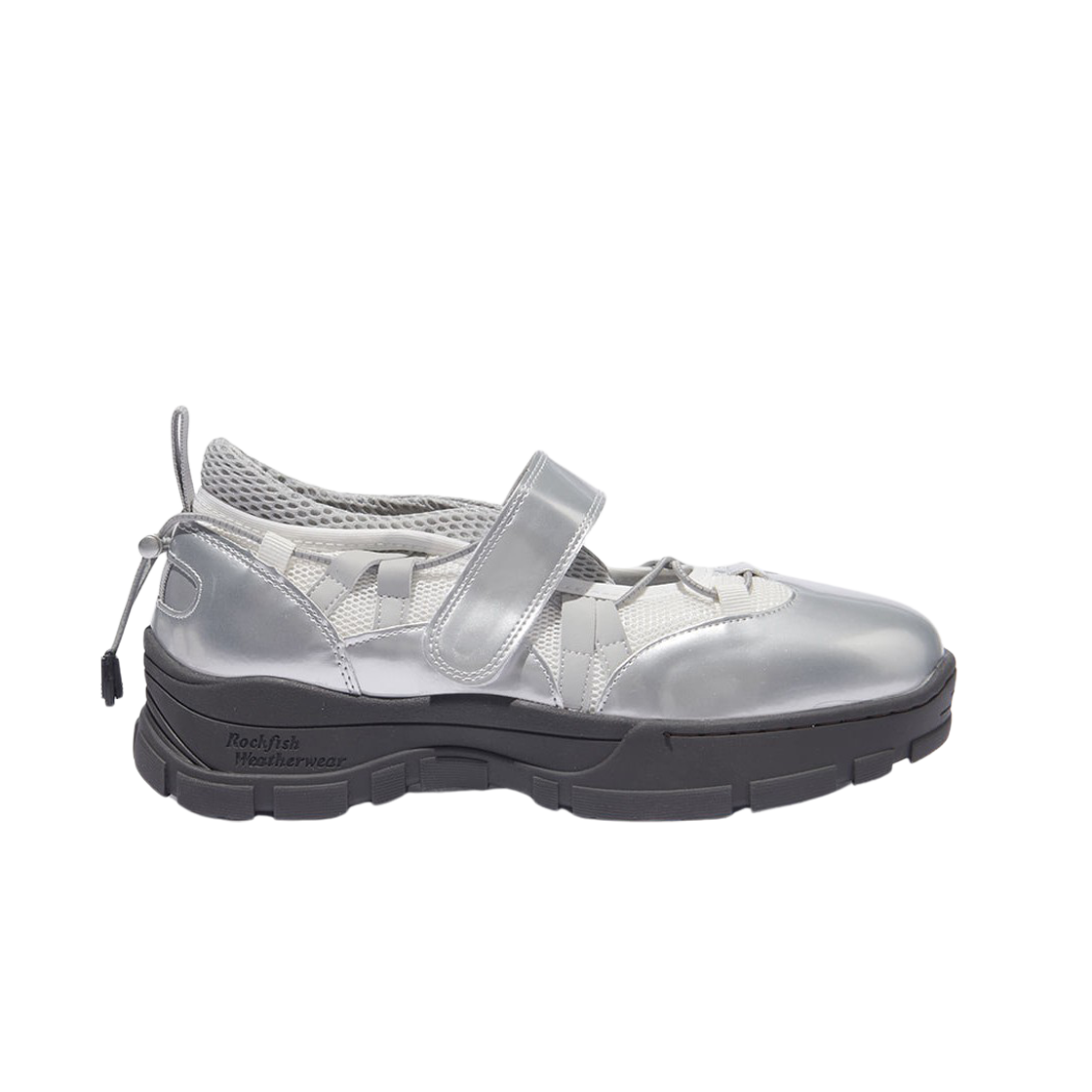 (W) 락피쉬웨더웨어 브린 벨크로 메쉬 스니커즈 실버((W) Rockfishweatherwear Bryn Velcro Mesh Sneakers Silver)