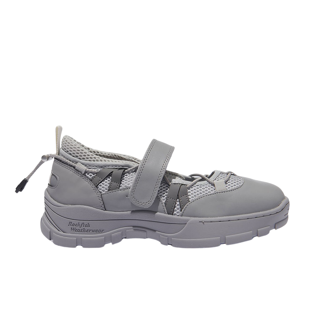 (W) 락피쉬웨더웨어 브린 벨크로 메쉬 스니커즈 그레이((W) Rockfishweatherwear Bryn Velcro Mesh Sneakers Grey)