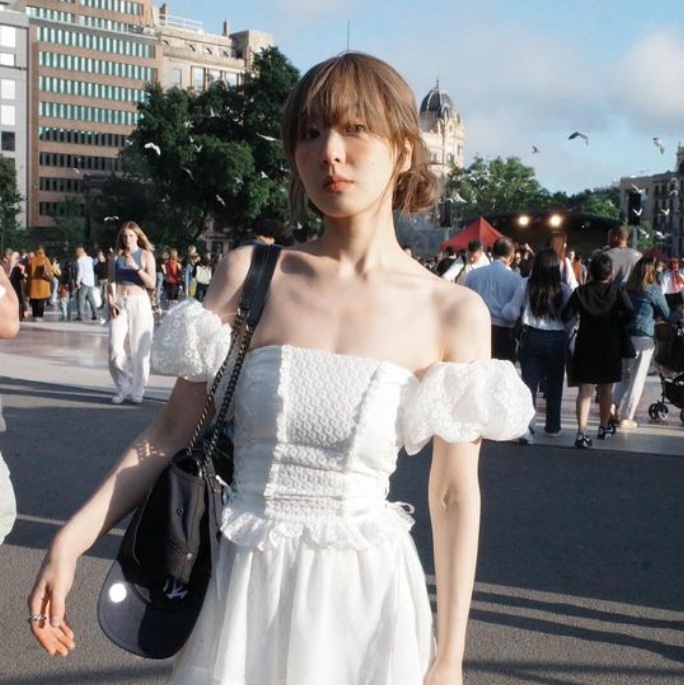 [KREAM 단독 / 예약 배송] FLETTA 89 Lace Top Dress Mini 착용 스타일