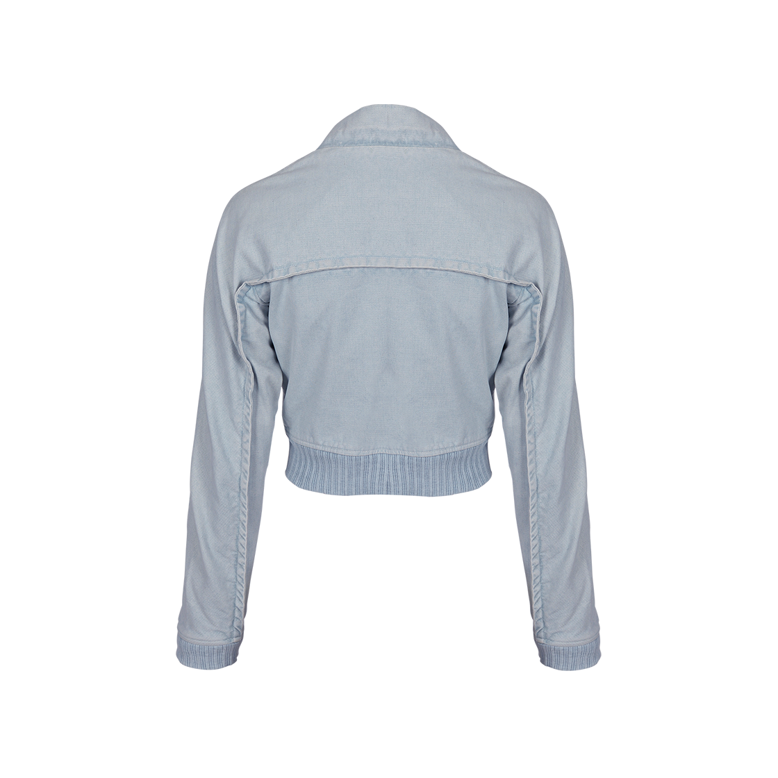 코스트퍼킬로 애스메트리 집업 블루종 아이스 블루(Cost per Kilo Asymmetry Zip Up Blouson Ice Blue) - 2