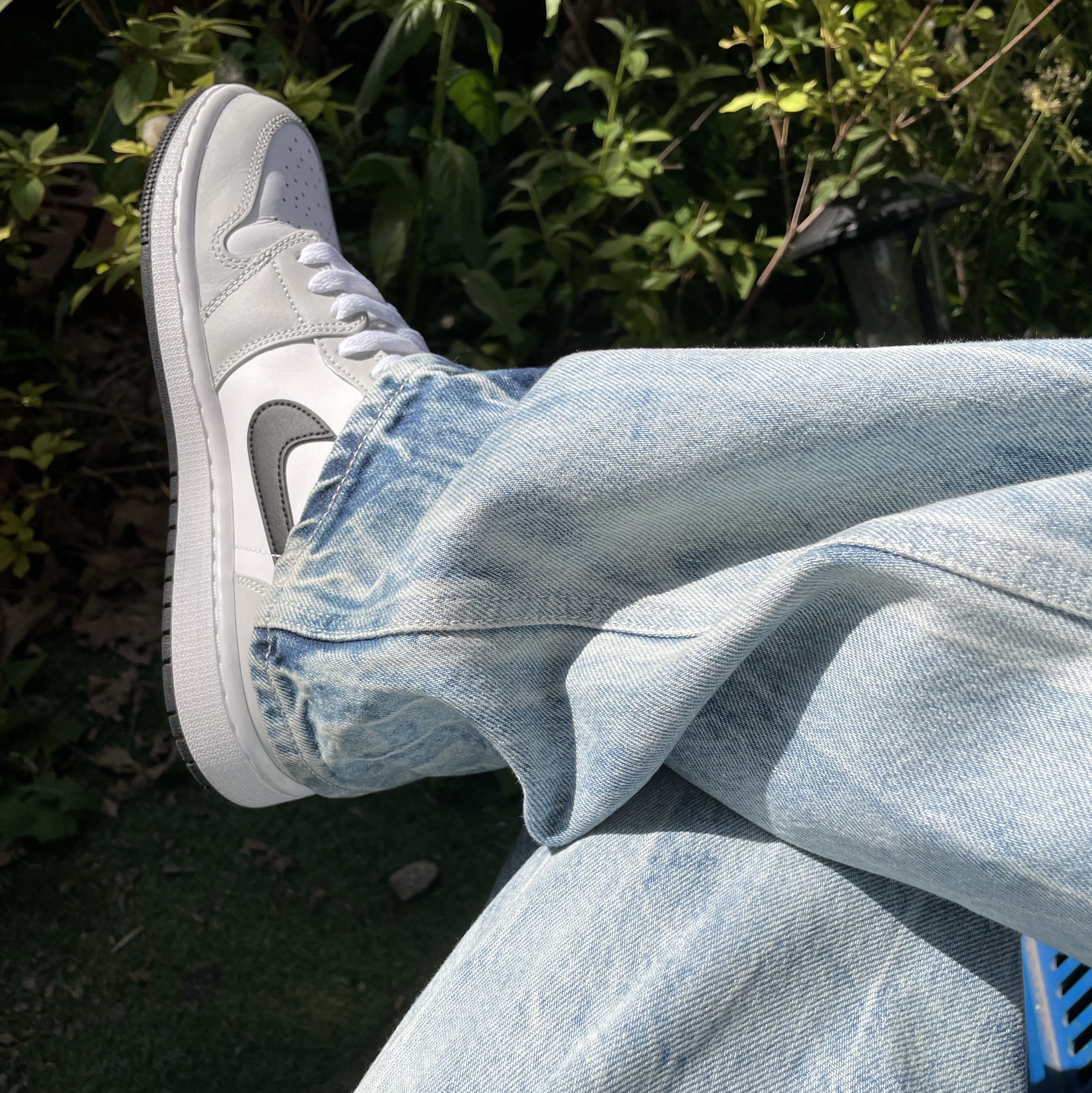 (W) Jordan 1 Mid Grey Fog 착용 스타일