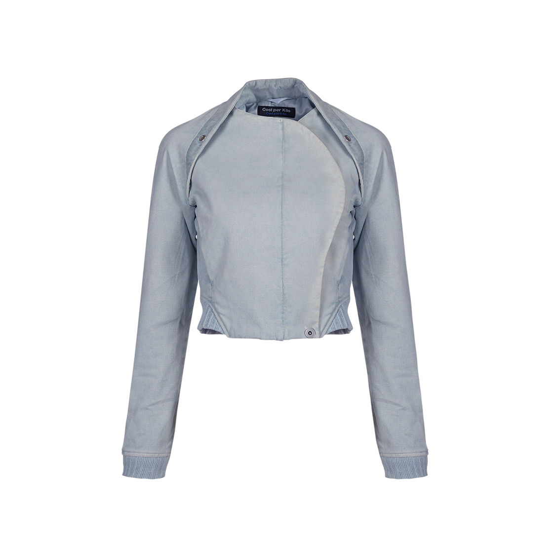23FWOTW02IB Cost per Kilo Asymmetry Zip Up Blouson Ice Blue