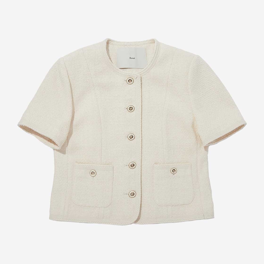 Dunst Summer Tweed Jacket Ivory 상세 이미지 1