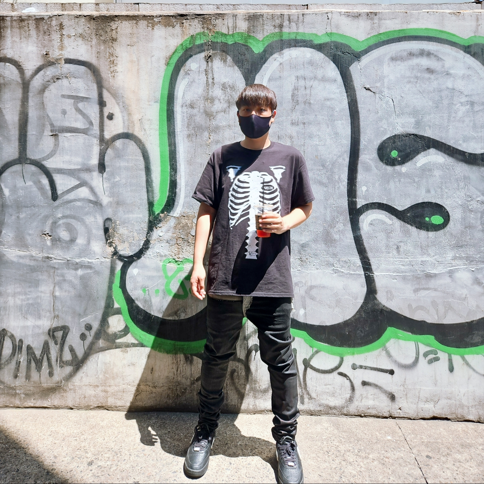 Nike x Ambush Air Force 1 Low SP Black 착용 스타일 - 2
