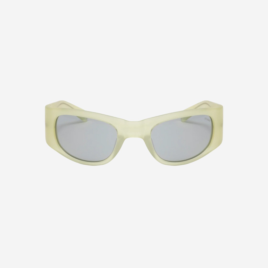 Stussy Rene Sunglasses Matte Yellow Light Grey Lens 상세 이미지 1