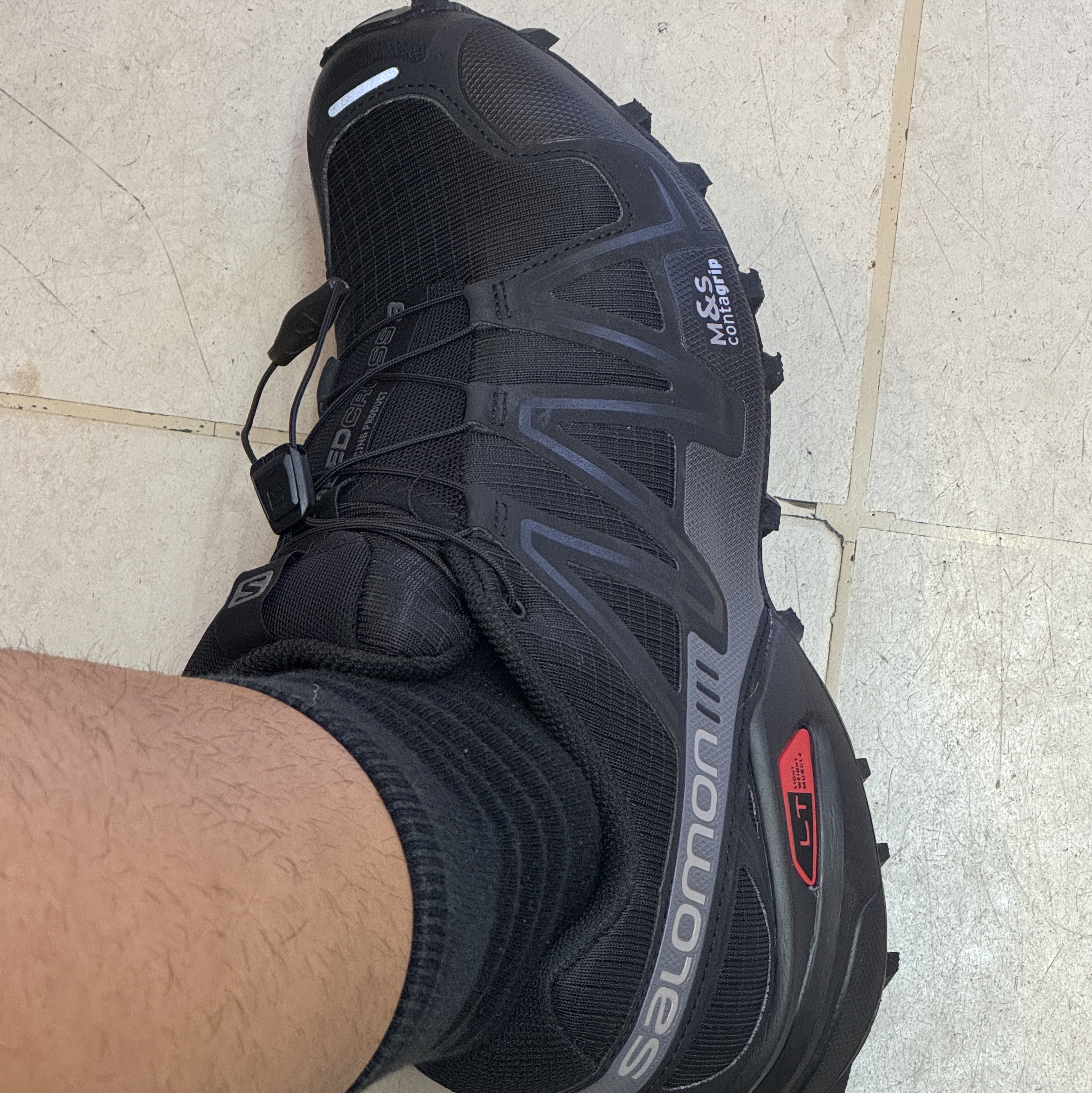 Salomon Speedcross 3 Black Quiet Shade 착용 스타일