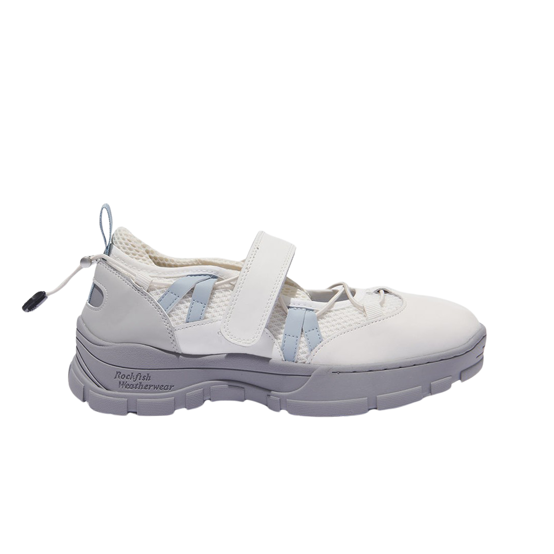 (W) 락피쉬웨더웨어 브린 벨크로 메쉬 스니커즈 화이트((W) Rockfishweatherwear Bryn Velcro Mesh Sneakers White)