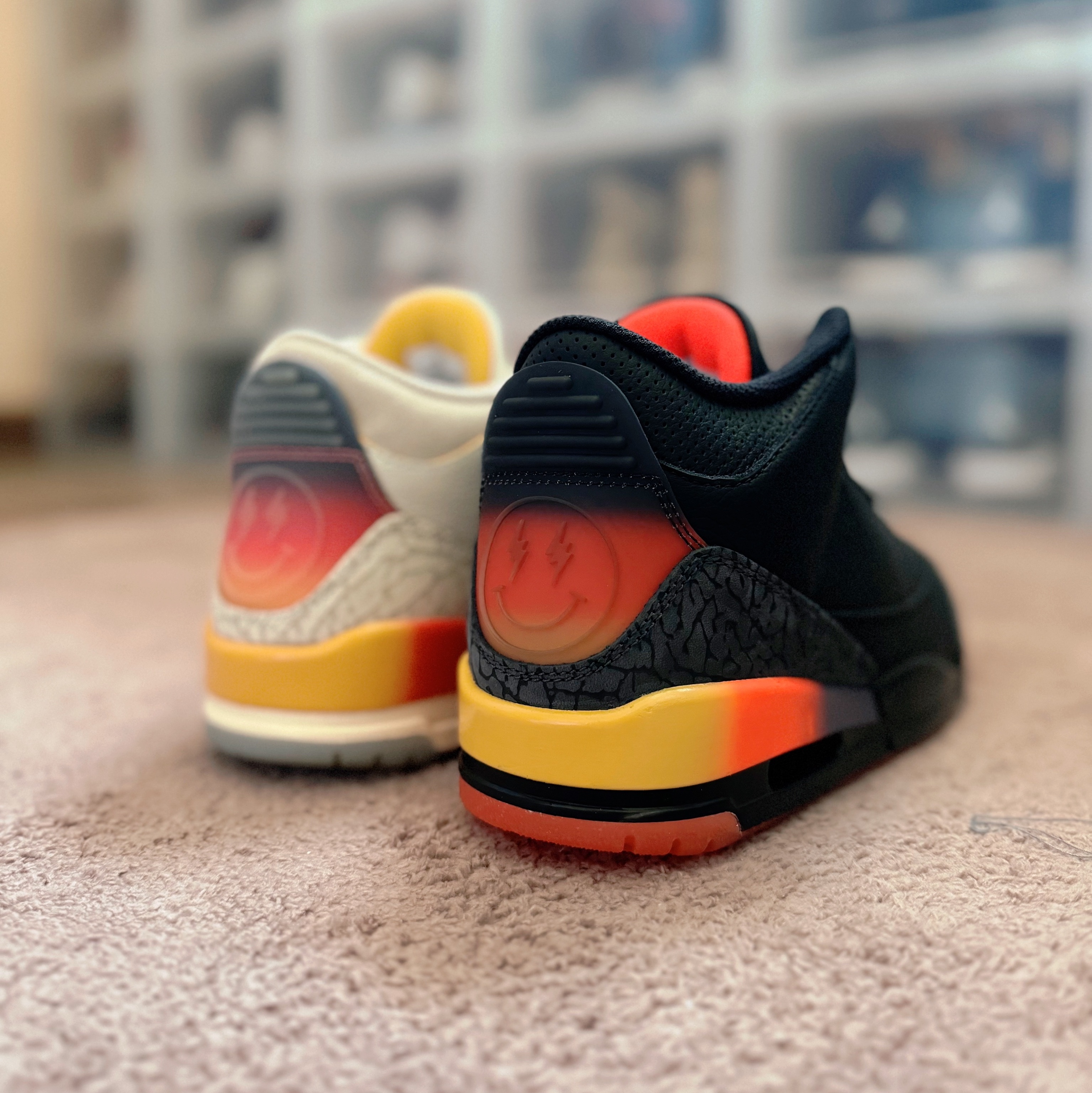 Jordan 3 x J Balvin Retro SP Rio, Jordan 3 x J Balvin Retro SP Sunset 착용 스타일