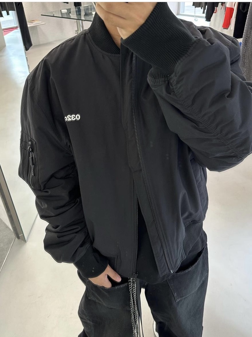 032c Mayhem Bomber Jacket Black 착용 스타일 - 3