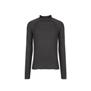 Cost per Kilo Raglan Sleeves Scarn Knit Grey