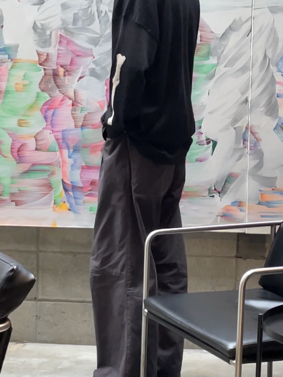 Polyteru 1 Tuck Gosima Pants Deep Charcoal, [프리오더] Polyteru Wallabee Shoes Plain Black 착용 스타일 - 4