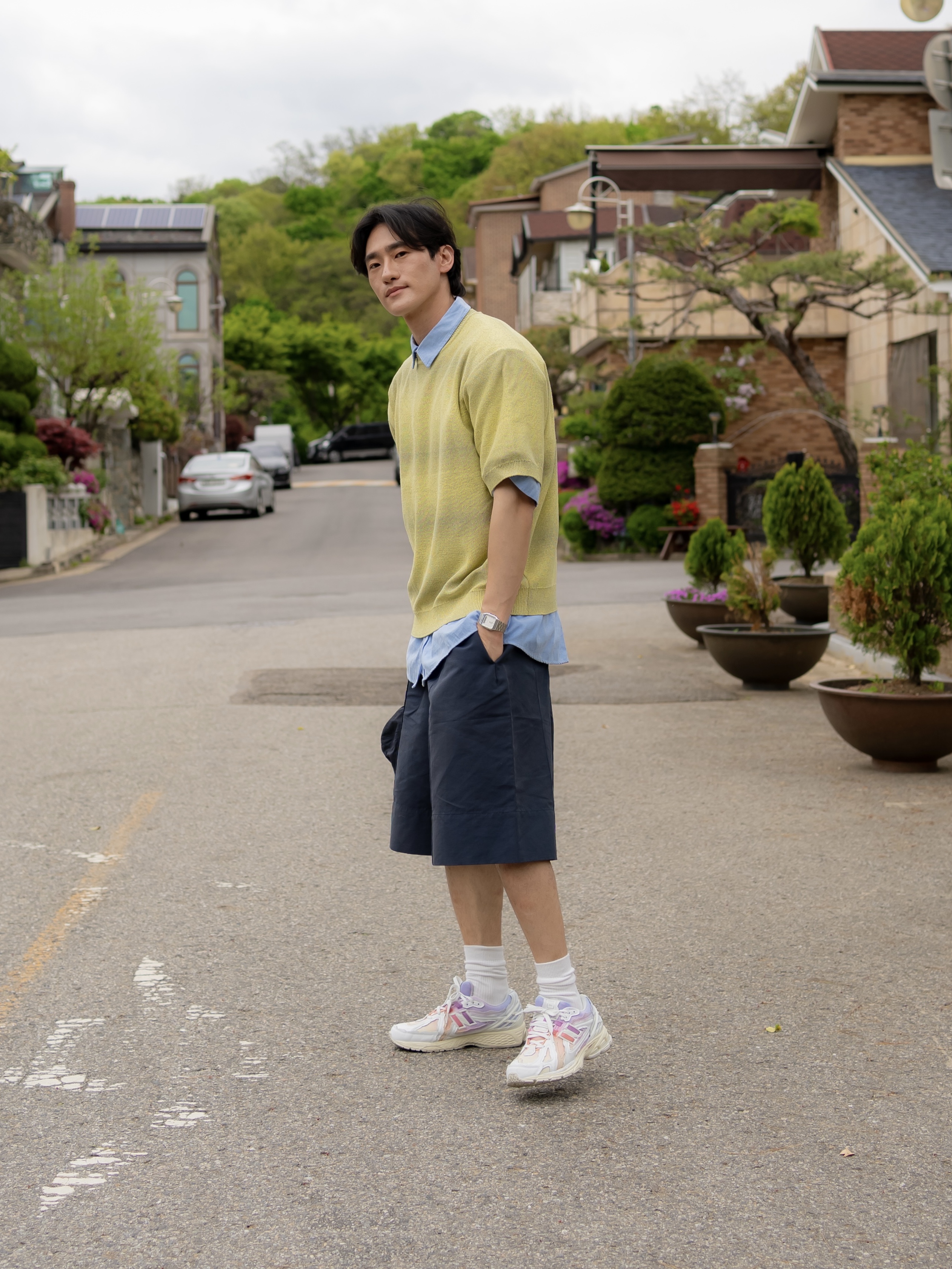 New Balance 1906D Protection Pack White Turtledove 착용 스타일 - 1
