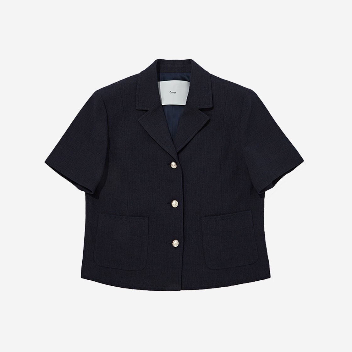 Dunst Collared Tweed Jacket Deep Navy 상세 이미지 1