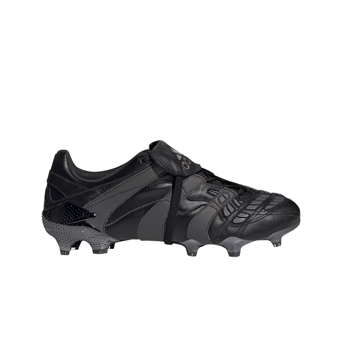 아디다스 프레데터 엑셀러레이터 FG 코어 블랙 그레이 식스(Adidas Predator Accelerator FG Core Black Grey Six)