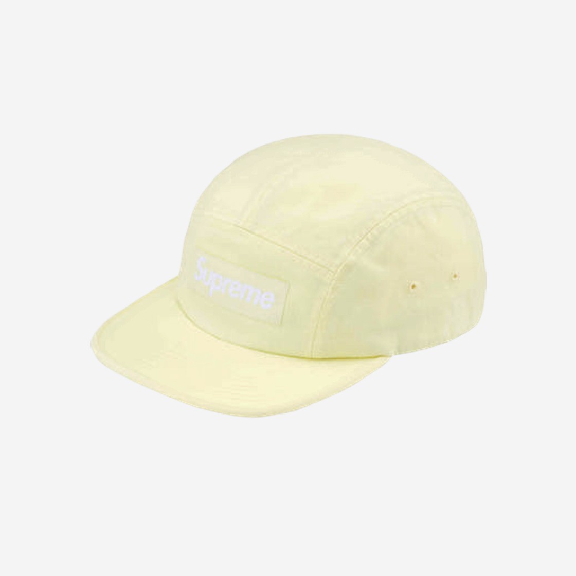 Supreme Washed Chino Twill Camp Cap Light Yellow - 24SS 상세 이미지 1