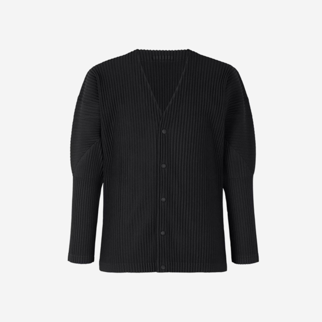 Homme Plisse Issey Miyake Basics Cardigan Black 상세 이미지 1